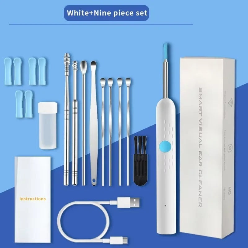 Wireless Smart Visual Ear Cleaner – 1296P HD Camera & LED Lights