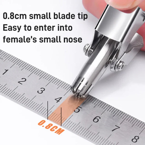Manual Nose Hair Trimmer Mini Portable Stainless Steel